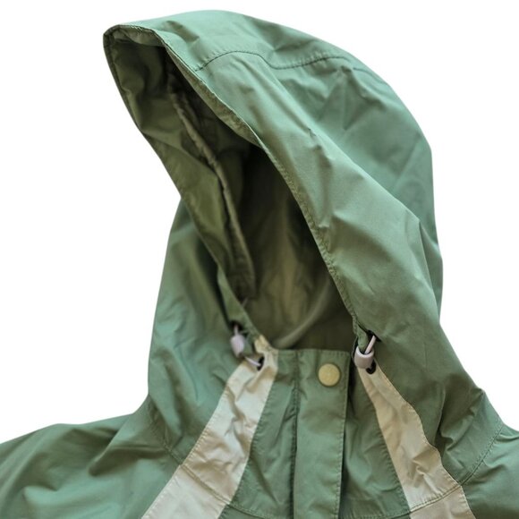 Columbia Womens XL Green Outdoor Hooded Rain Jacket Zip Front - Picture 4 of 16